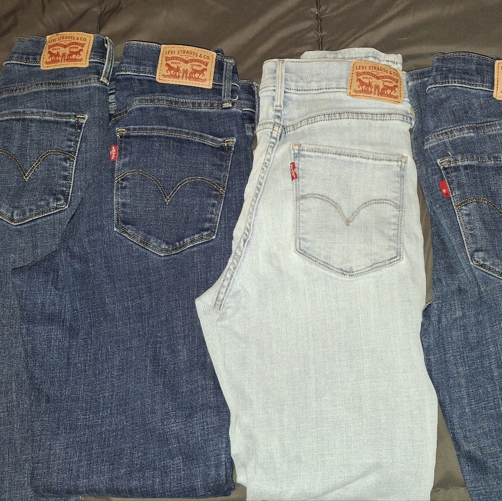 7 Pairs Levi Strauss 311 Skinny Jeans. Size 26 And 27. - Picture 2 of 2